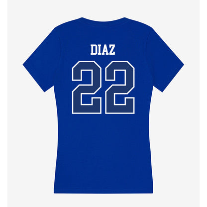 FGCU - NCAA Baseball : Christopher Diaz - Women's V-Neck T-Shirt-1