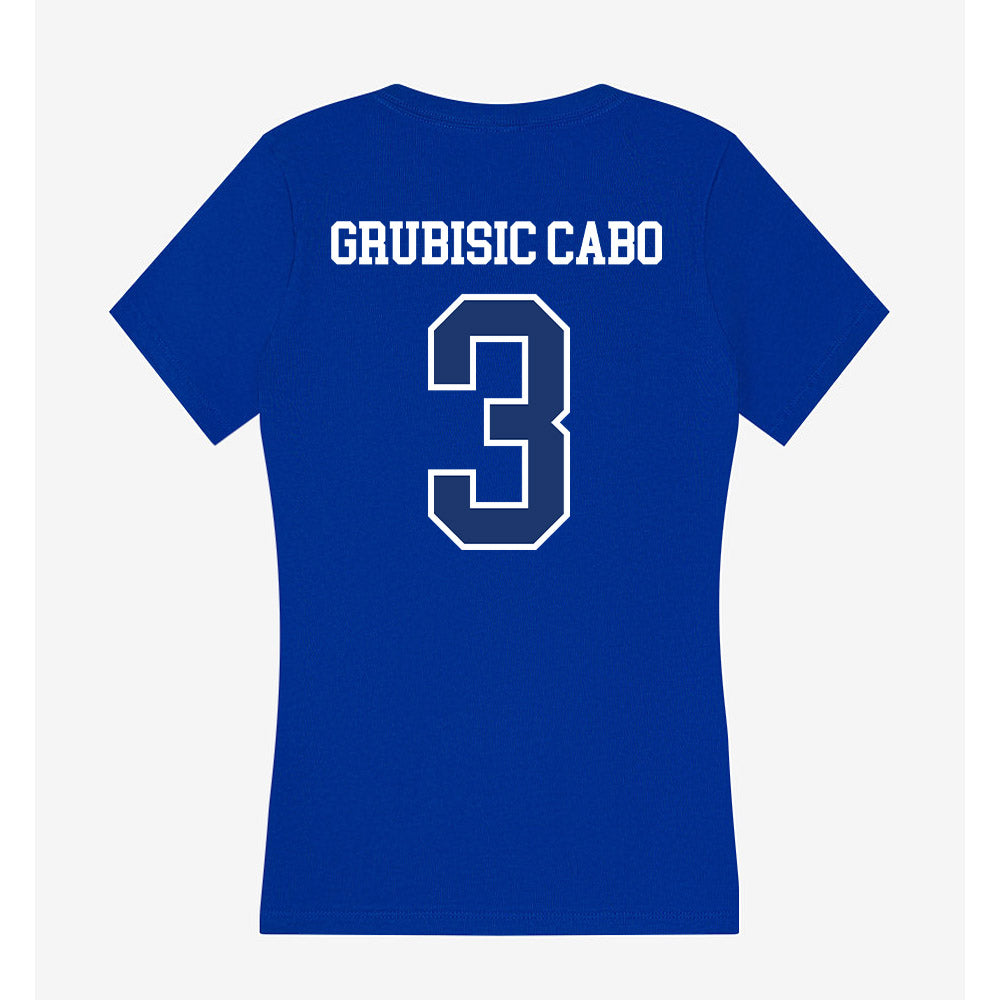 FGCU - NCAA Women's Volleyball : Julija Grubisic Cabo - Women's V-Neck T-Shirt-1