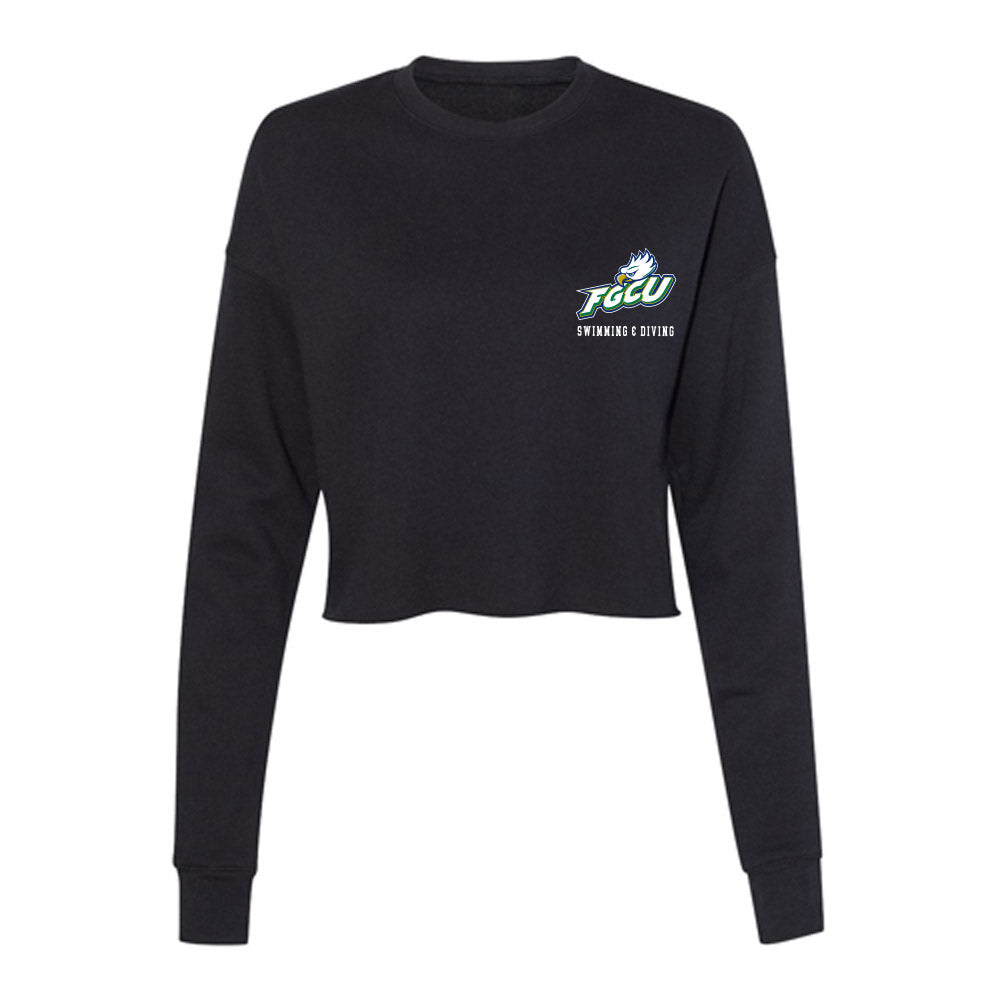 FGCU - NCAA Women's Swimming & Diving : Ella Smith - Women's Cropped Crew Fleece-0