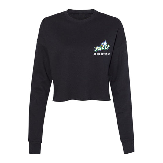FGCU - NCAA Men's Cross Country : Josh Neilitz - Women's Cropped Crew Fleece-0