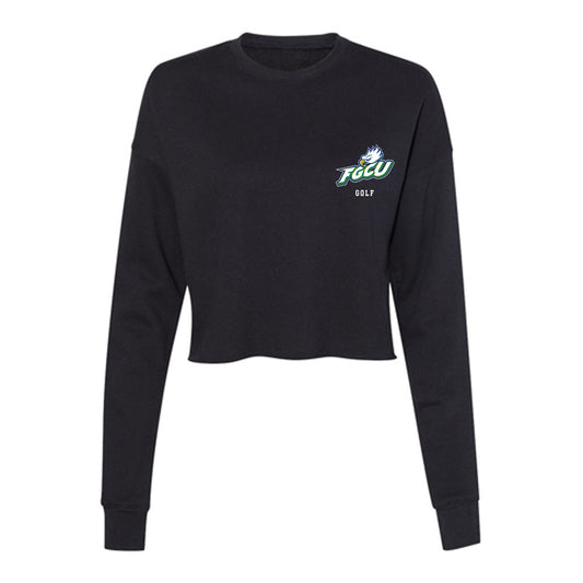 FGCU - NCAA Women's Golf : annie Yost - Women's Cropped Crew Fleece-0
