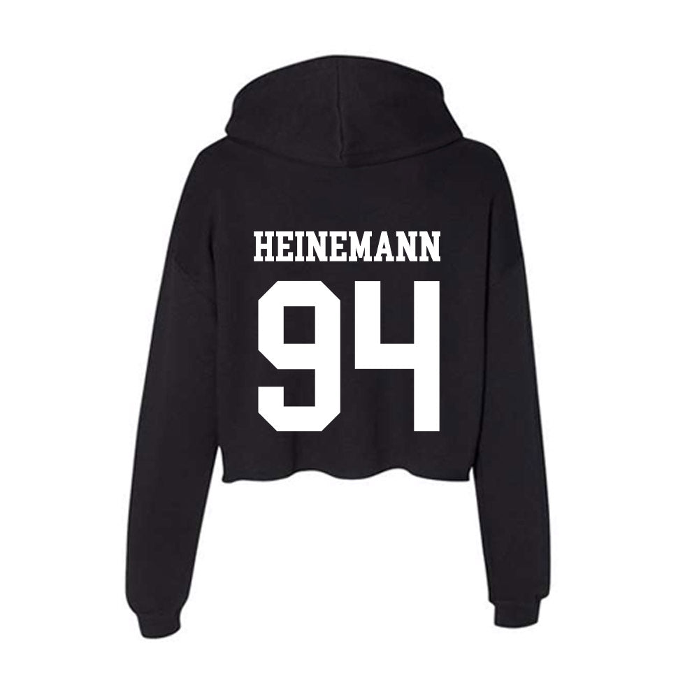 UNK - NCAA Football : Weston Heinemann - Women's Crop Fleece Hoodie-1