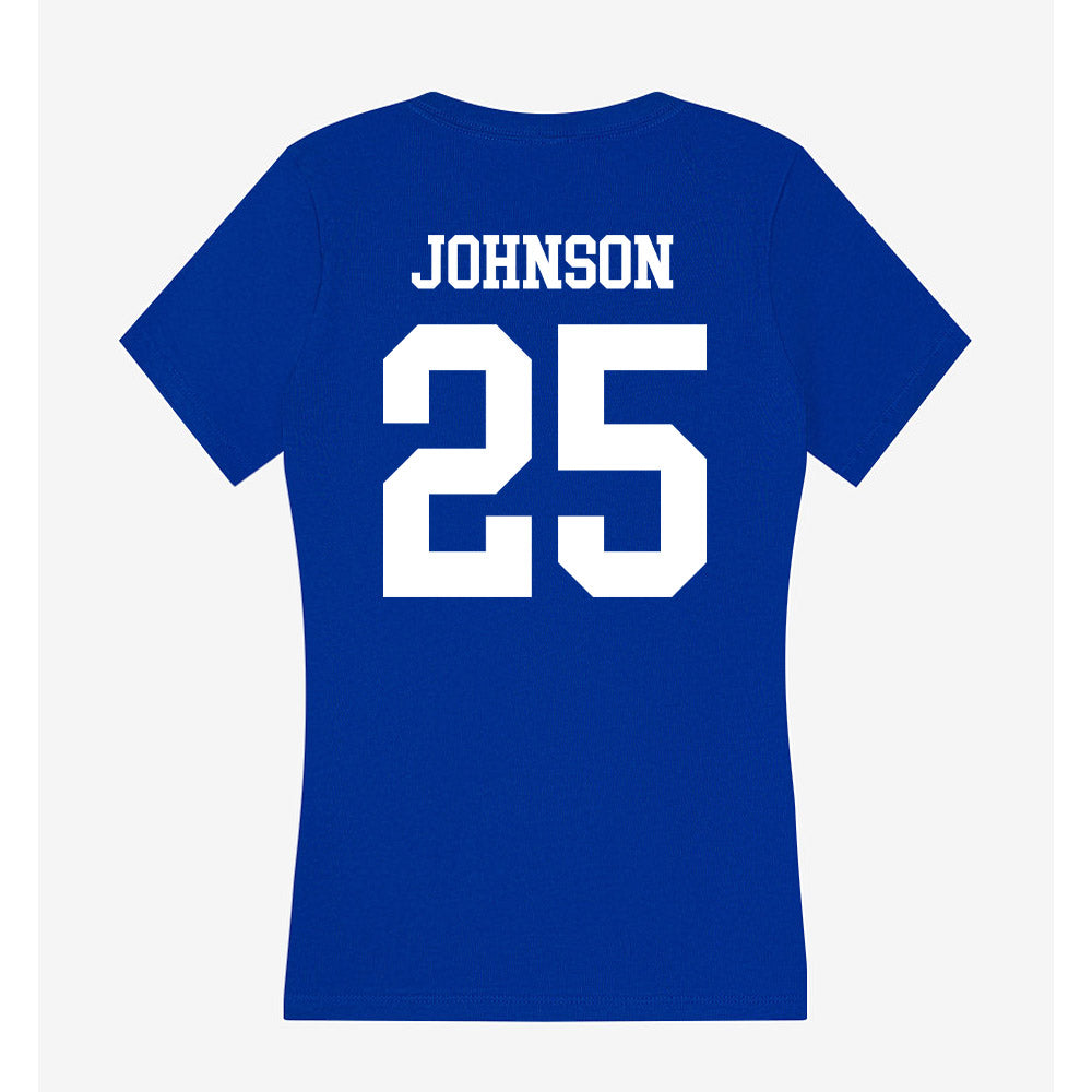 UNK - NCAA Football : Tay Johnson - Women's V-Neck T-Shirt-1