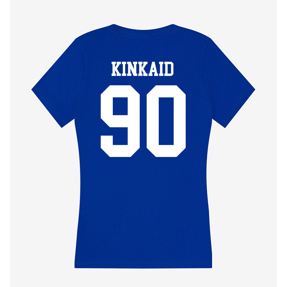 UNK - NCAA Football : Caleb Kinkaid - Women's V-Neck T-Shirt-1
