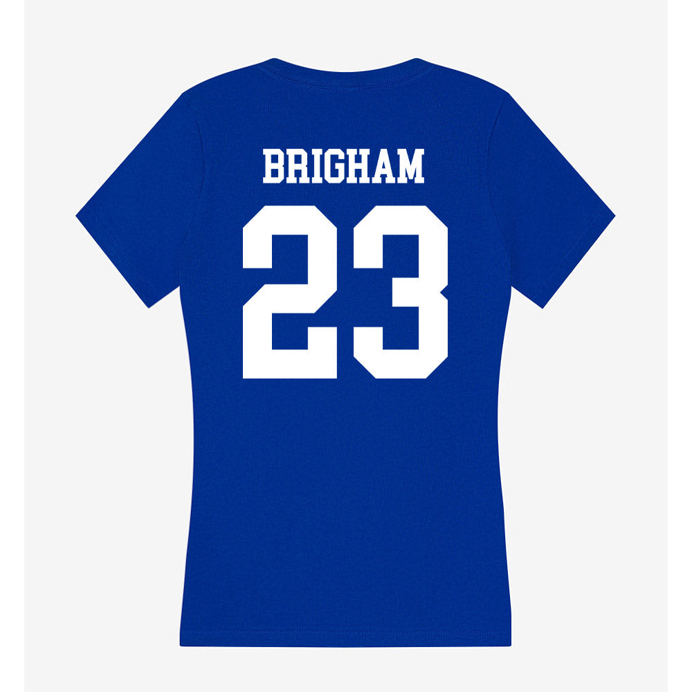 UNK - NCAA Football : Kip Brigham - Women's V-Neck T-Shirt-1