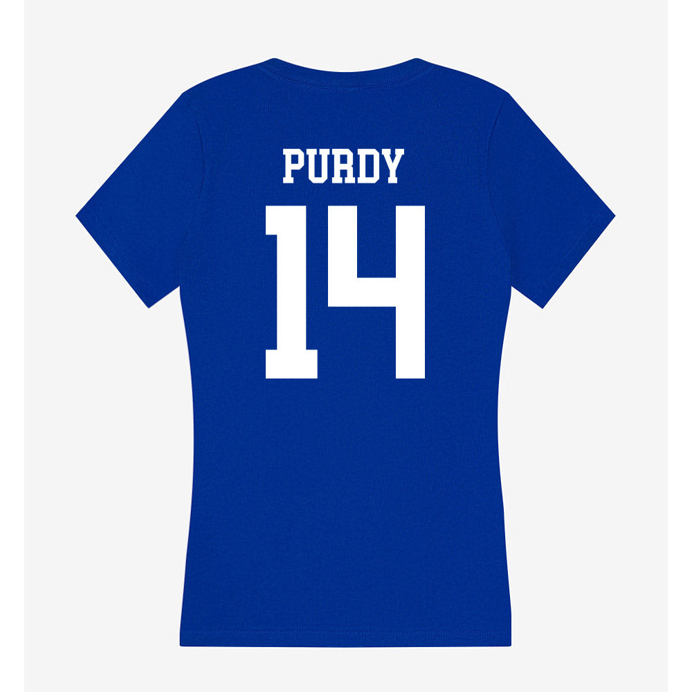 UNK - NCAA Women's Volleyball : Carly Purdy - Women's V-Neck T-Shirt-1