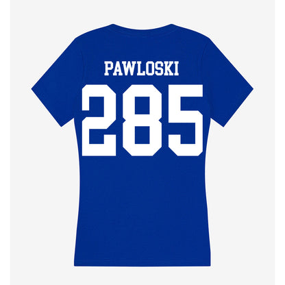 UNK - NCAA Wrestling : Luke Pawloski - Women's V-Neck T-Shirt-1