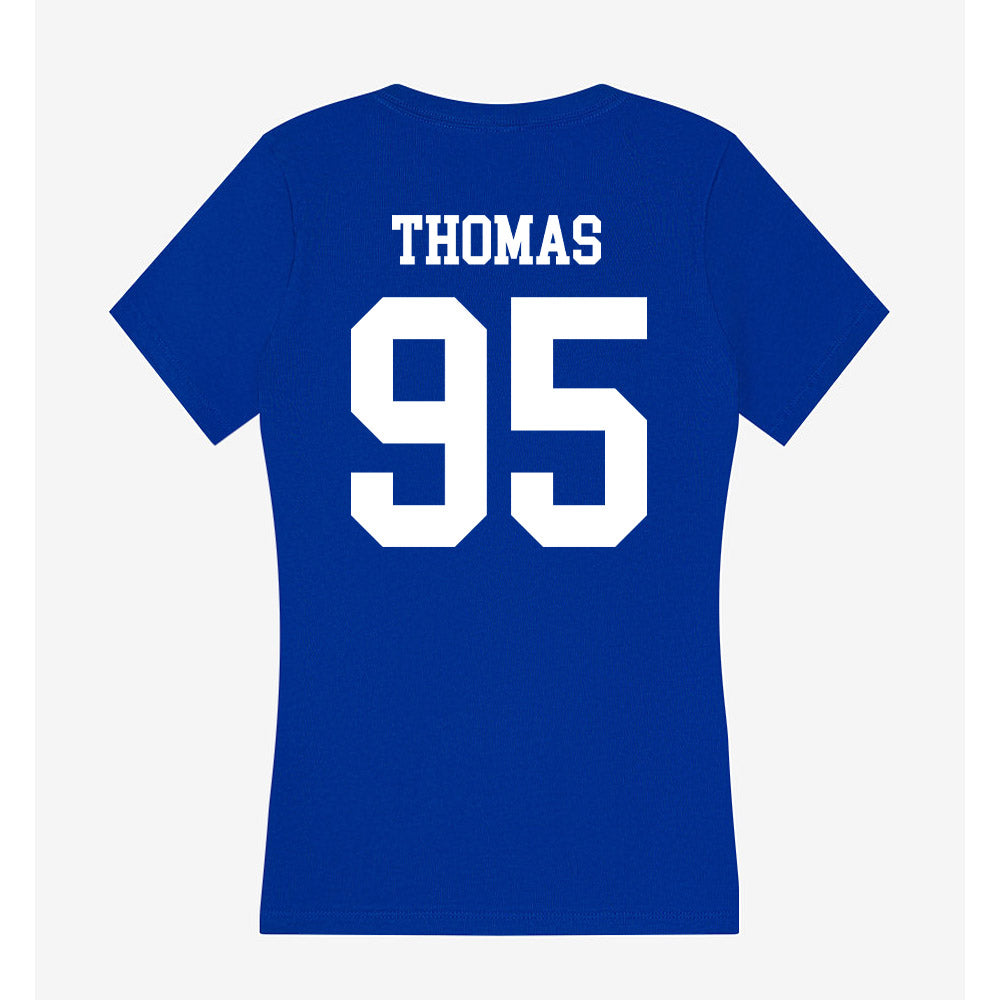UNK - NCAA Football : Tucker Thomas - Women's V-Neck T-Shirt-1