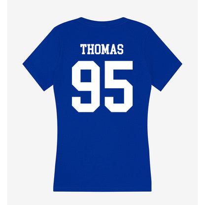 UNK - NCAA Football : Tucker Thomas - Women's V-Neck T-Shirt-1
