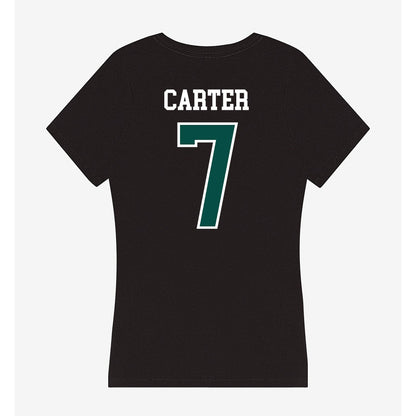 Clarkson - NCAA Women's Ice Hockey : Jaela Carter - Women's V-Neck T-Shirt-1