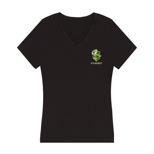 Clarkson - NCAA Women's Ice Hockey : Megan McKay - Women's V-Neck T-Shirt-0