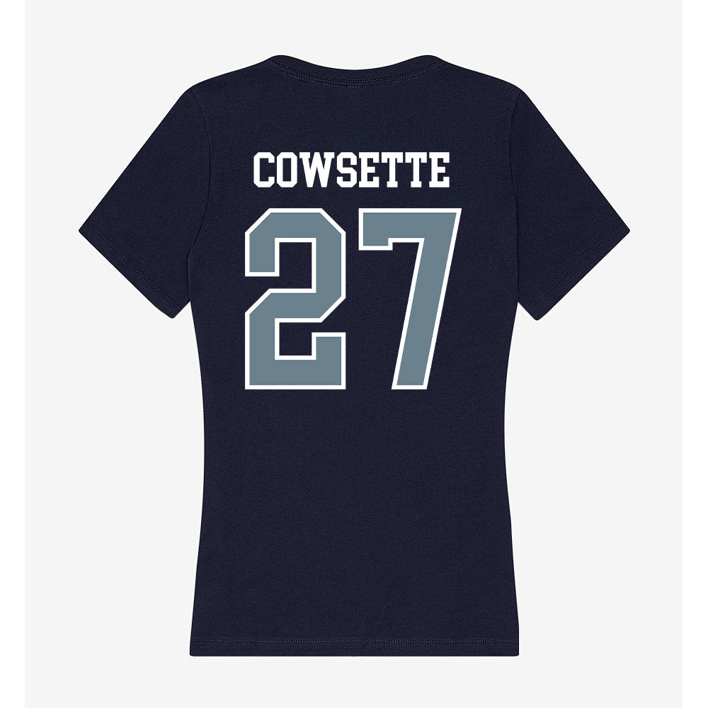 Howard - NCAA Football : Delbert Cowsette - Women's V-Neck T-Shirt-1