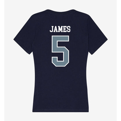Howard - NCAA Women's Volleyball : Alexys James - Women's V-Neck T-Shirt-1