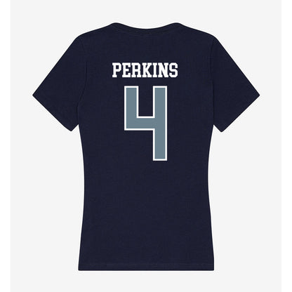 Howard - NCAA Men's Soccer : Louis Perkins - Women's V-Neck T-Shirt-1