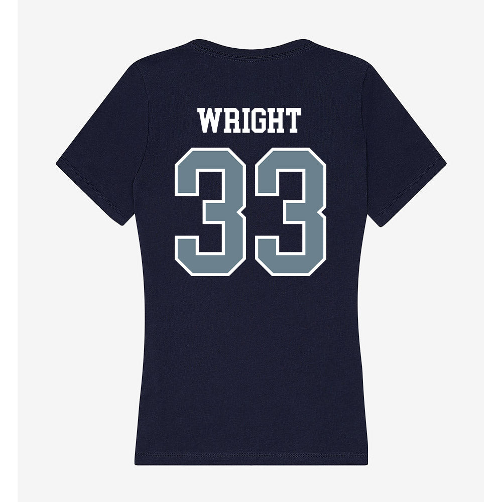 Howard - NCAA Women's Volleyball : Kennedi Wright - Women's V-Neck T-Shirt-1