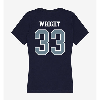 Howard - NCAA Women's Volleyball : Kennedi Wright - Women's V-Neck T-Shirt-1