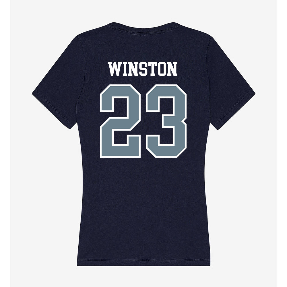 Howard - NCAA Men's Soccer : Jonathan Winston - Women's V-Neck T-Shirt-1