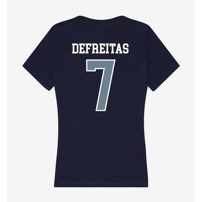 Howard - NCAA Women's Soccer : Jaileen Defreitas - Women's V-Neck T-Shirt-1