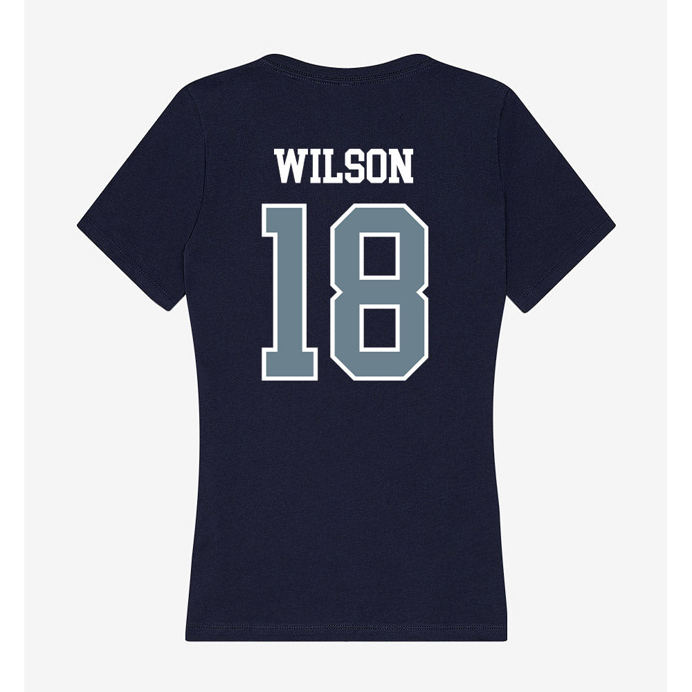 Howard - NCAA Men's Soccer : Stephon Wilson - Women's V-Neck T-Shirt-1
