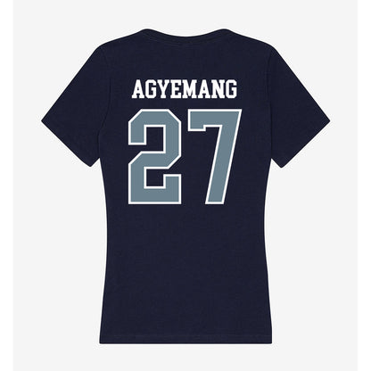 Howard - NCAA Men's Soccer : Ezekiel Agyemang - Women's V-Neck T-Shirt-1