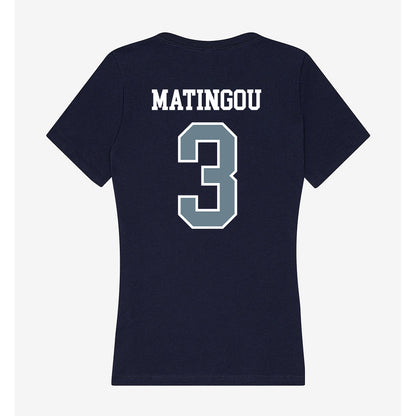Howard - NCAA Men's Soccer : Troy Matingou - Women's V-Neck T-Shirt-1