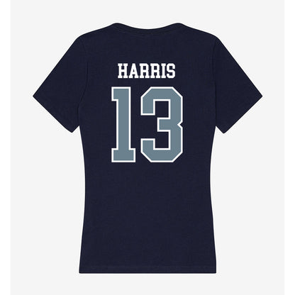 Howard - NCAA Men's Soccer : Justin Harris - Women's V-Neck T-Shirt-1