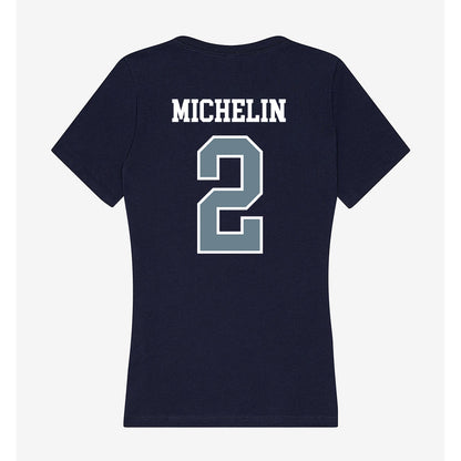Howard - NCAA Softball : Elise Michelin - Women's V-Neck T-Shirt-1
