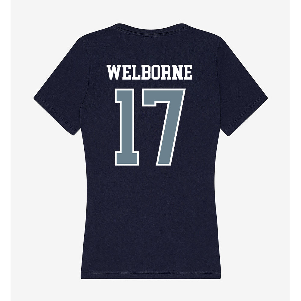 Howard - NCAA Men's Soccer : Rayce Welborne - Women's V-Neck T-Shirt-1