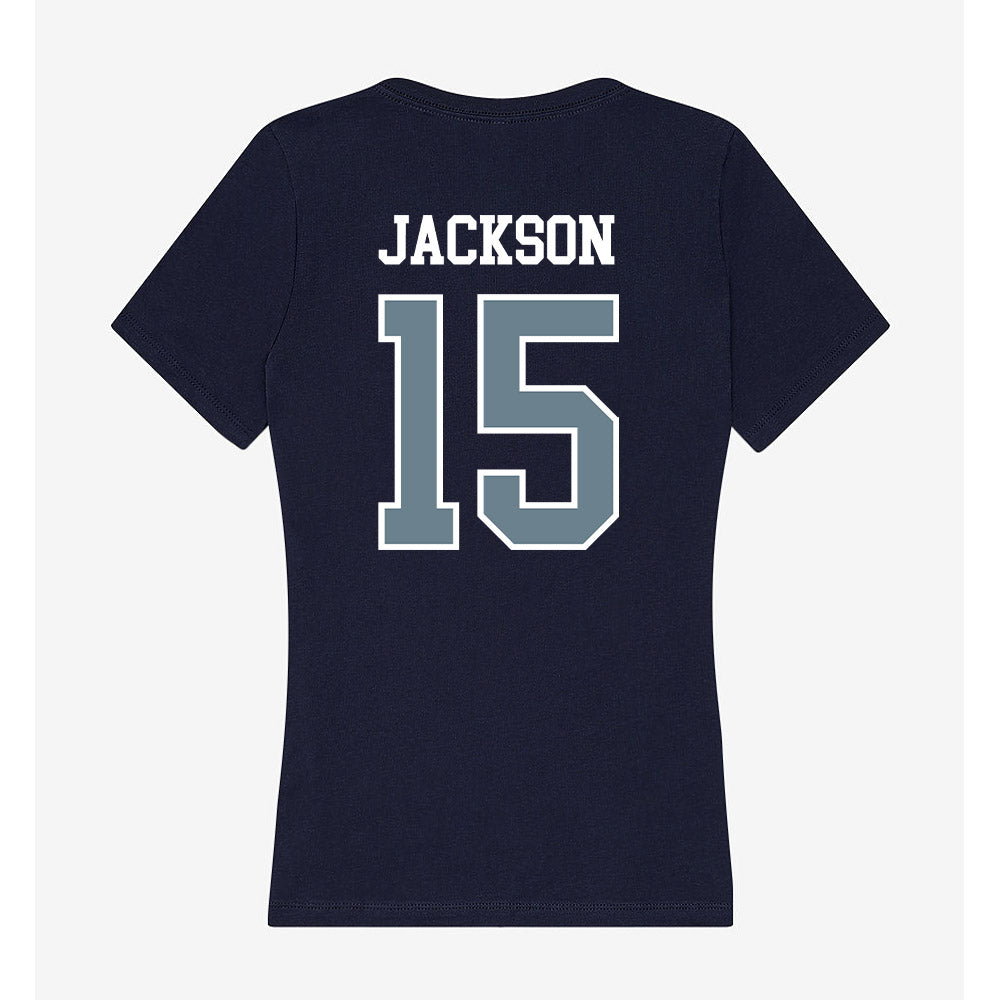 Howard - NCAA Football : Zaden Jackson - Women's V-Neck T-Shirt-1