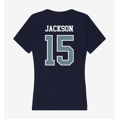 Howard - NCAA Football : Zaden Jackson - Women's V-Neck T-Shirt-1