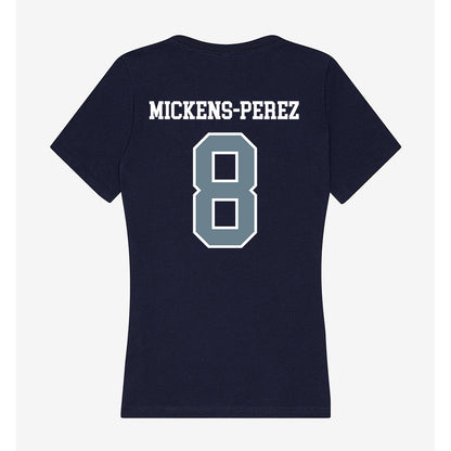 Howard - NCAA Women's Soccer : Asia Mickens-Perez - Women's V-Neck T-Shirt-1