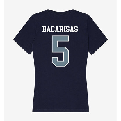 Howard - NCAA Women's Soccer : Karly Leine Bacarisas - Women's V-Neck T-Shirt-1