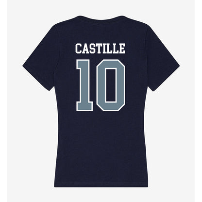 Howard - NCAA Softball : Cheyenne Castille - Women's V-Neck T-Shirt-1