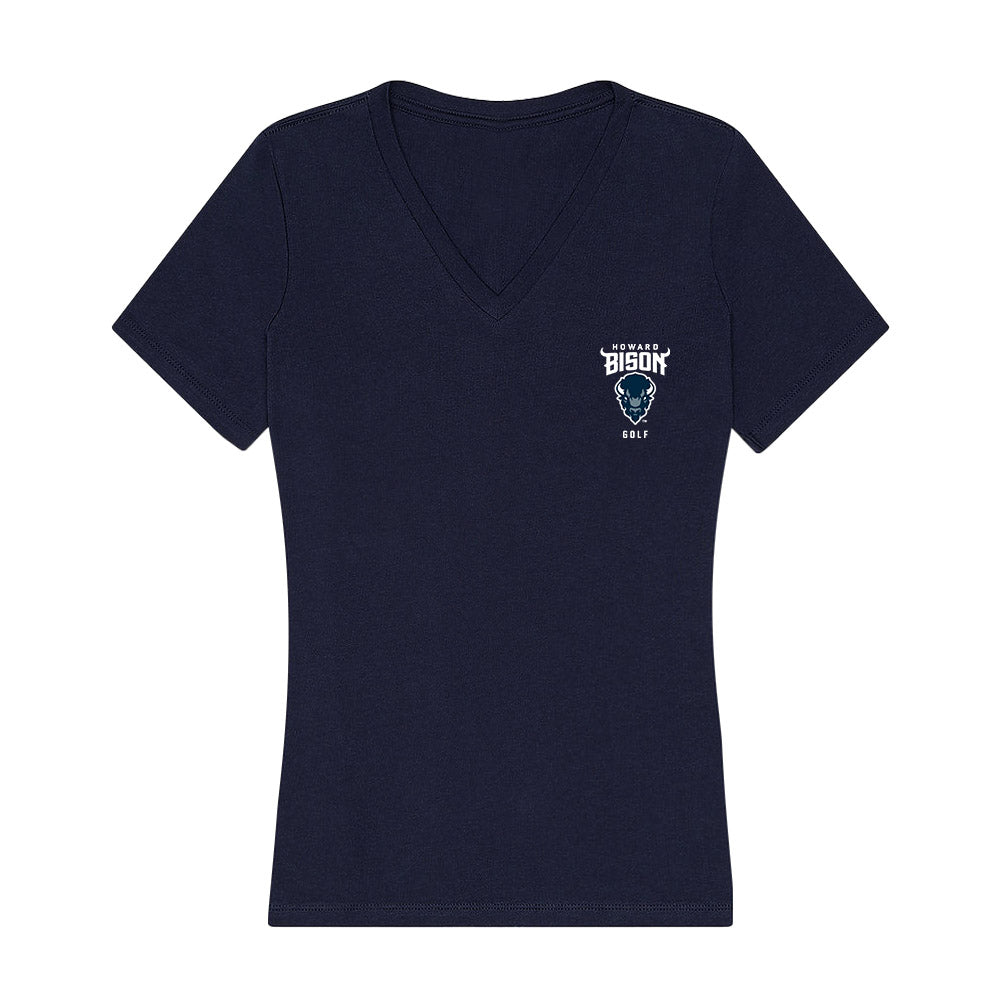 Howard - NCAA Men's Golf : Kezaia Dimosi - Women's V-Neck T-Shirt-0