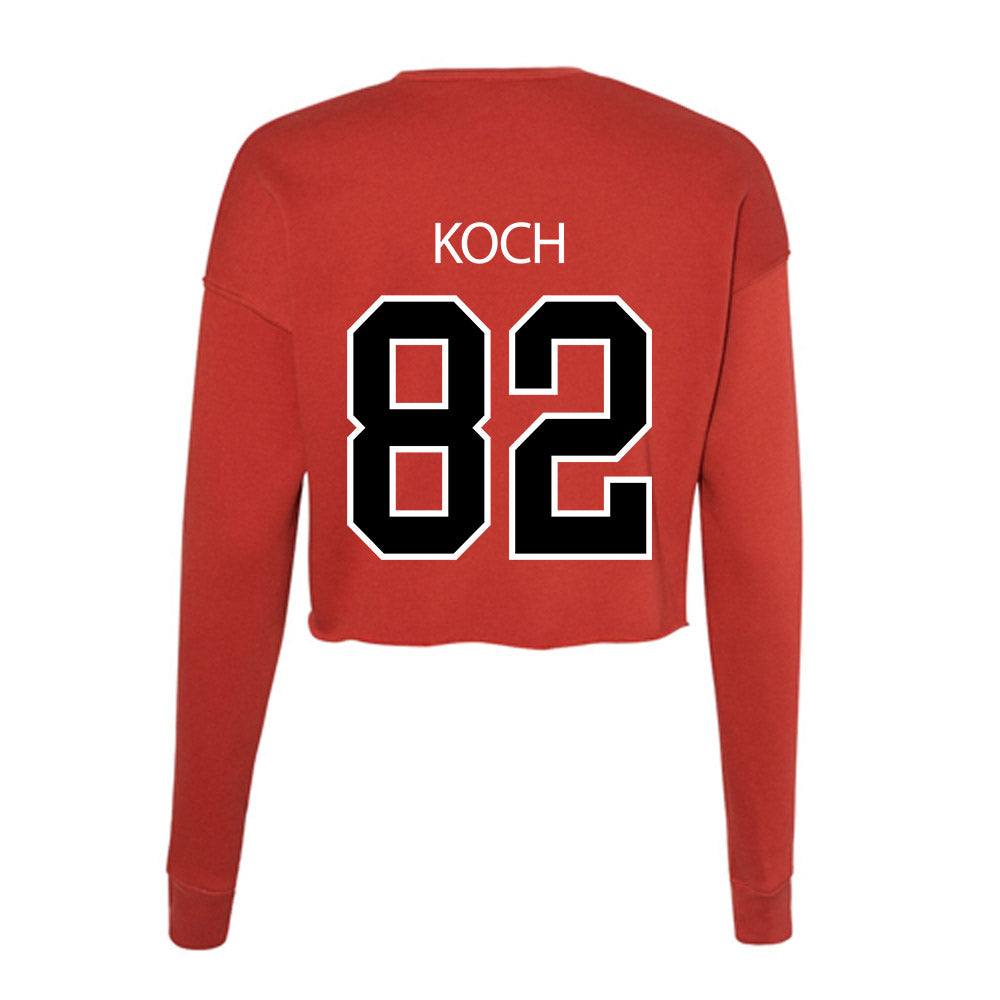 Marist - NCAA Football : Lawson Koch - Women's Cropped Crew Fleece-1