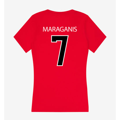 Marist - NCAA Men's Lacrosse : Charles Maraganis - Women's V-Neck T-Shirt-1