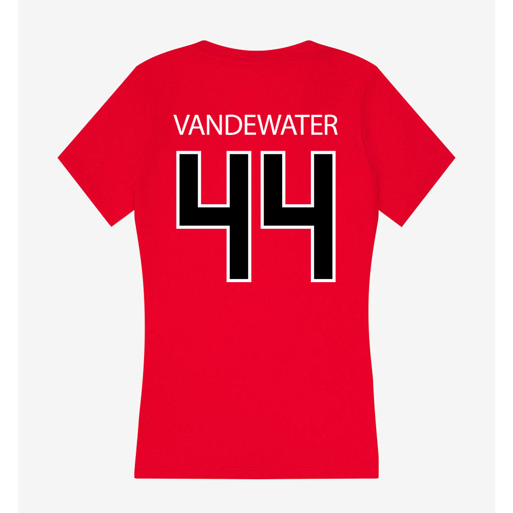 Marist - NCAA Baseball : Ryan VanDeWater - Women's V-Neck T-Shirt-1
