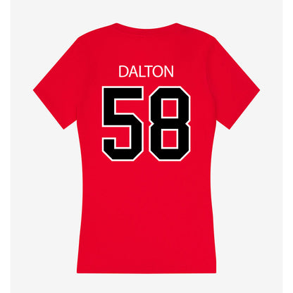 Marist - NCAA Football : Hudson Dalton - Women's V-Neck T-Shirt-1