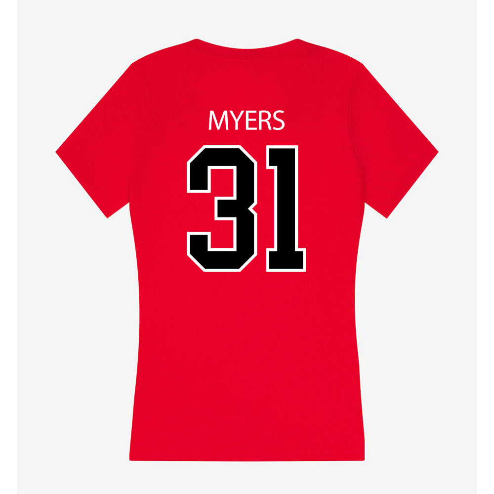 Marist - NCAA Softball : Kiley Myers - Women's V-Neck T-Shirt-1