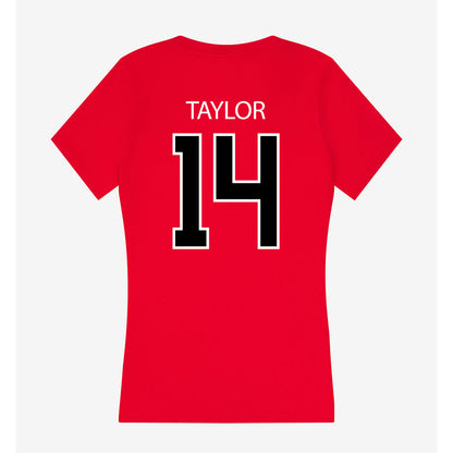 Marist - NCAA Football : Jayden Taylor - Women's V-Neck T-Shirt-1