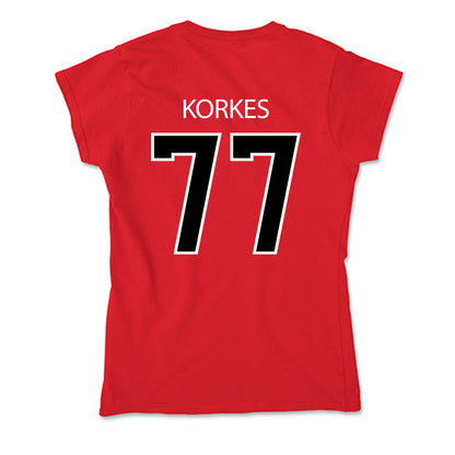 Marist - NCAA Football : Ethan Korkes - Soft Style Women’s T-Shirt-1