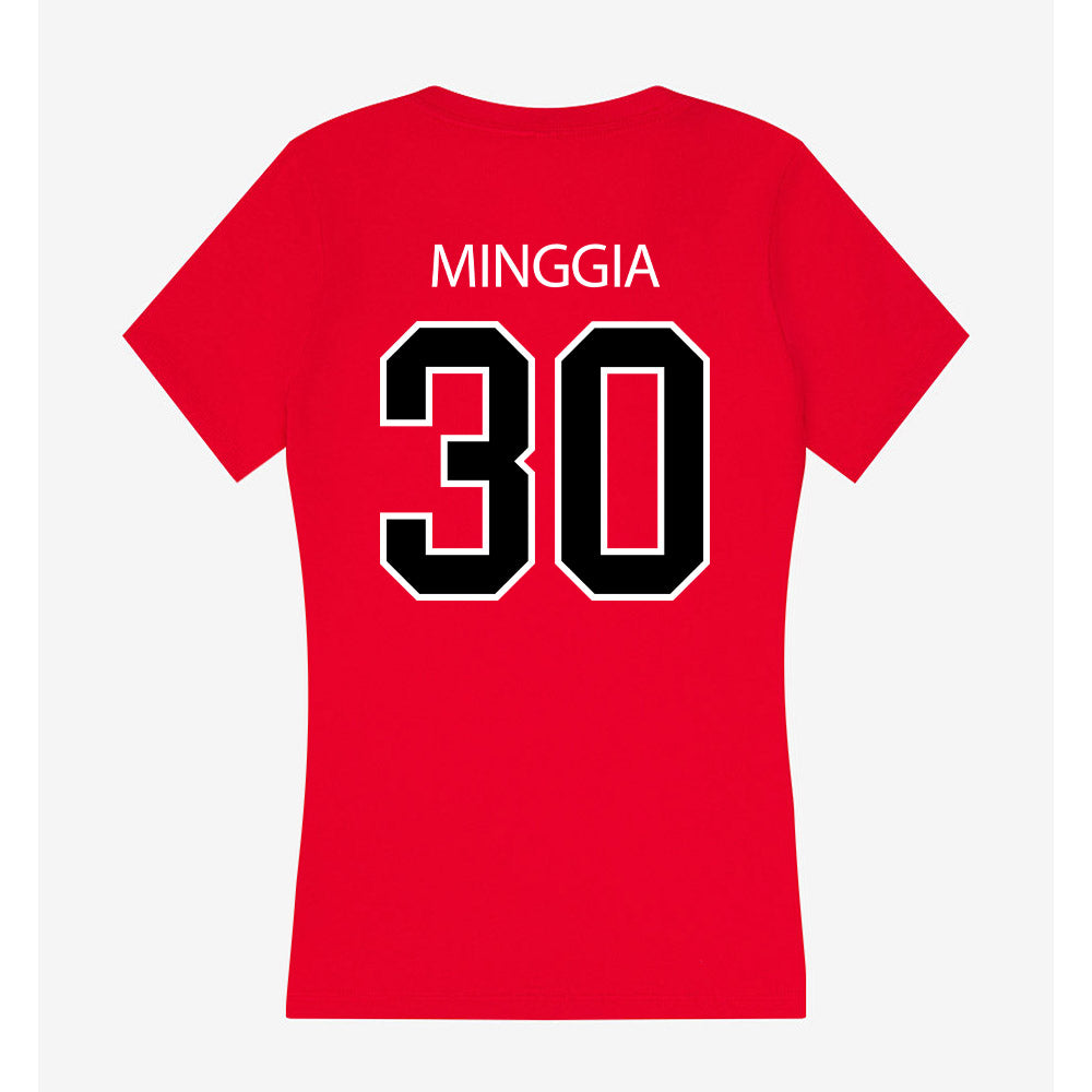 Marist - NCAA Football : Amare Minggia - Women's V-Neck T-Shirt-1
