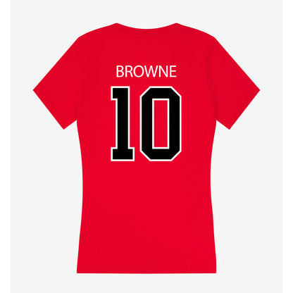 Marist - NCAA Women's Water Polo : Callaghan Browne - Women's V-Neck T-Shirt-1