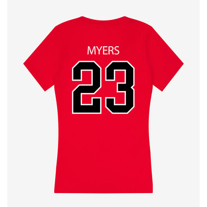 Marist - NCAA Football : Stephen Myers - Women's V-Neck T-Shirt-1