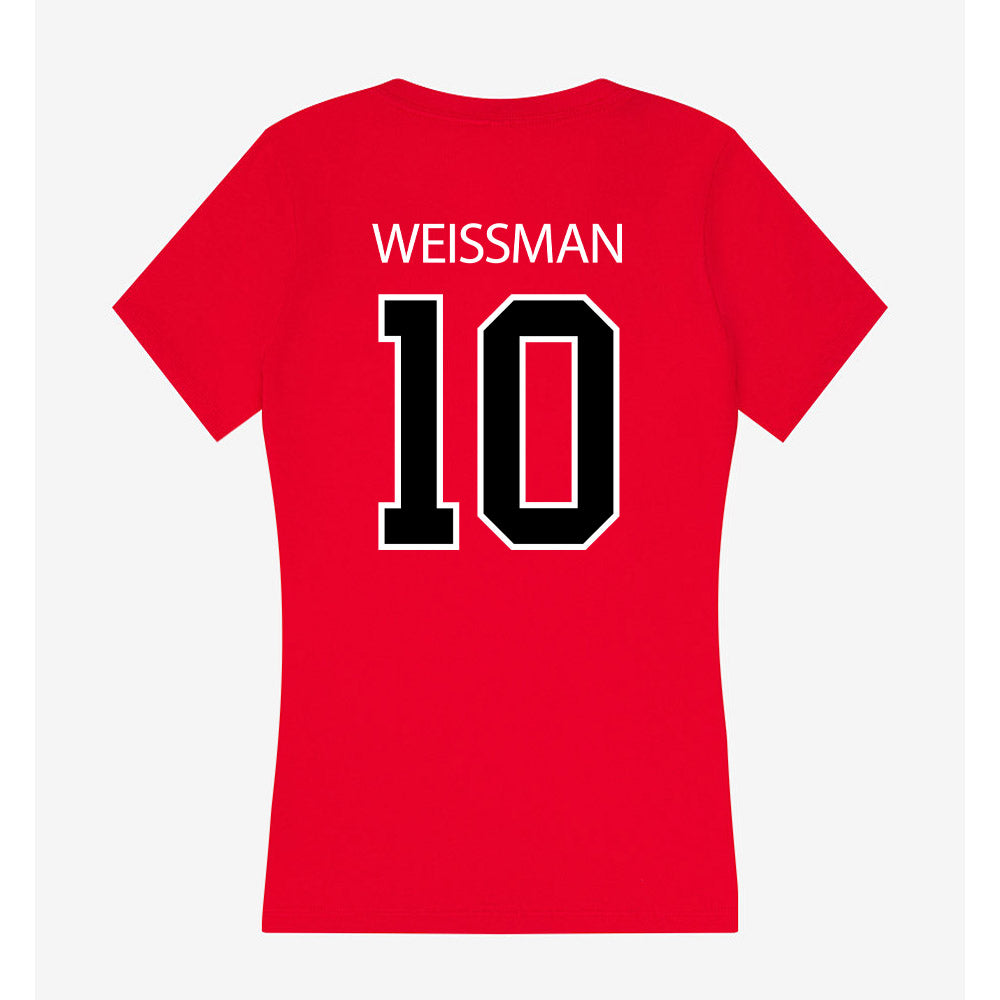 Marist - NCAA Men's Lacrosse : Andrew Weissman - Women's V-Neck T-Shirt-1
