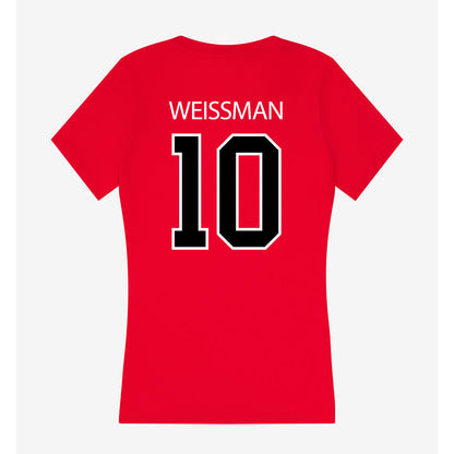 Marist - NCAA Men's Lacrosse : Andrew Weissman - Women's V-Neck T-Shirt-1