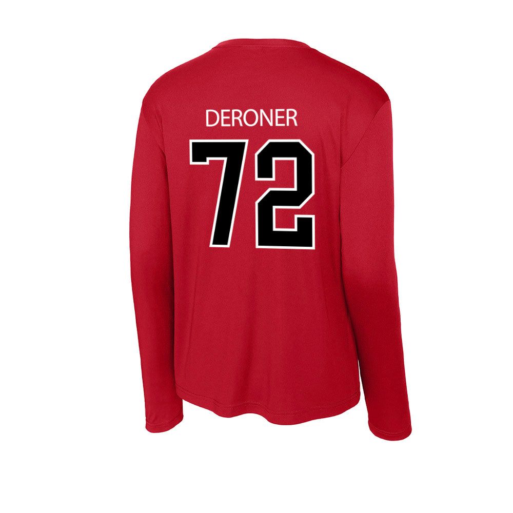 Marist - NCAA Football : Carson DeRoner - Activewear Long Sleeve T-Shirt-1