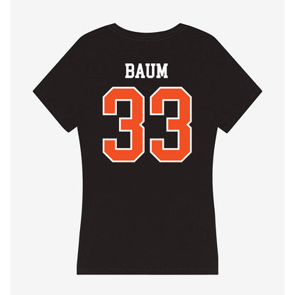 ECU - NCAA Men's Basketball : Braden Baum - Women's V-Neck T-Shirt-1