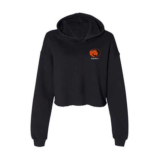 ECU - NCAA Baseball : Draden Burgess - Women's Crop Fleece Hoodie-0