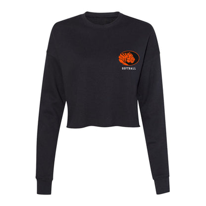 ECU - NCAA Softball : Katelin Keller - Women's Cropped Crew Fleece-0